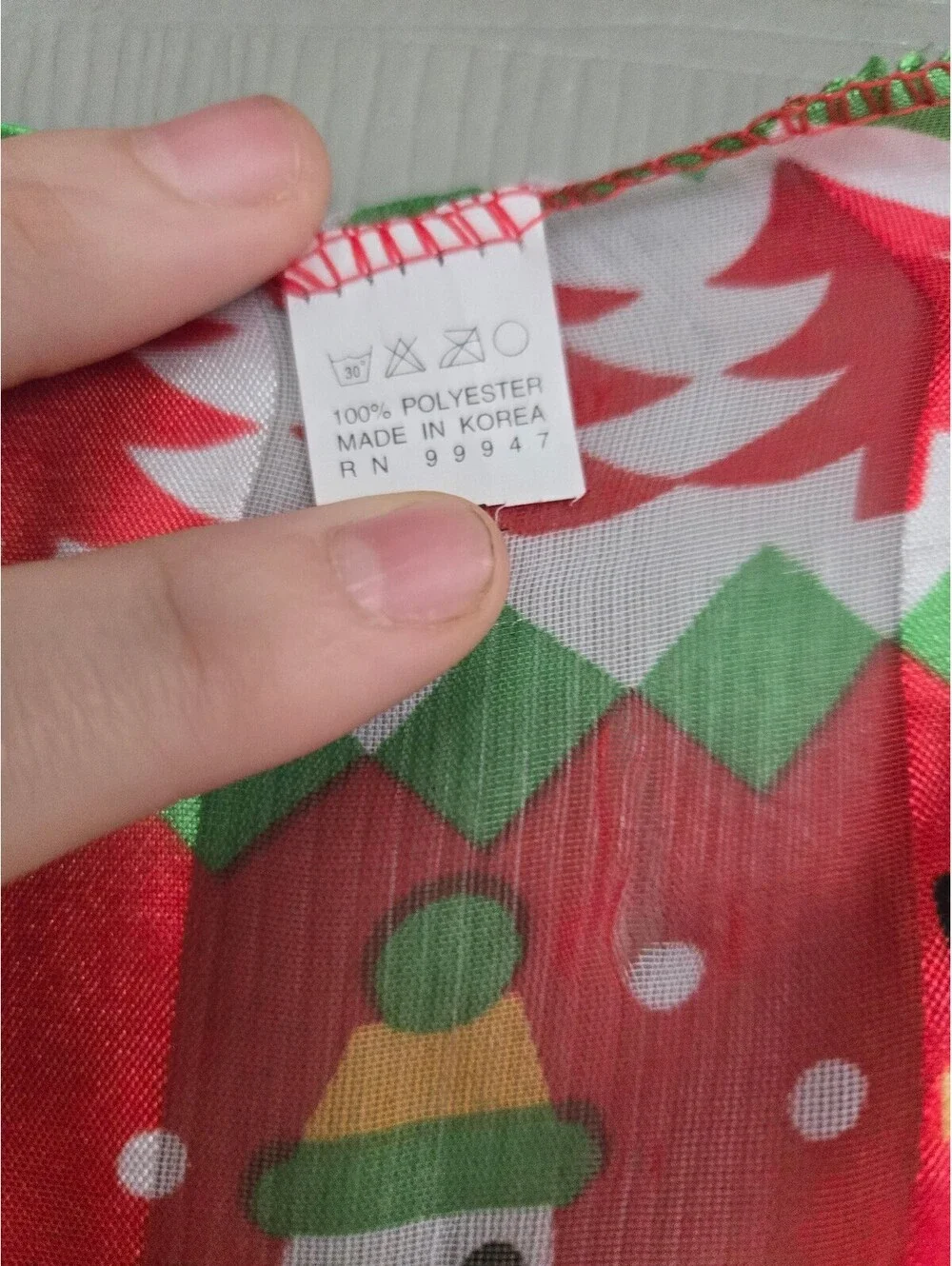 Christmas Themed Polyester Scarf with Snowman and Candy Cane Pattern